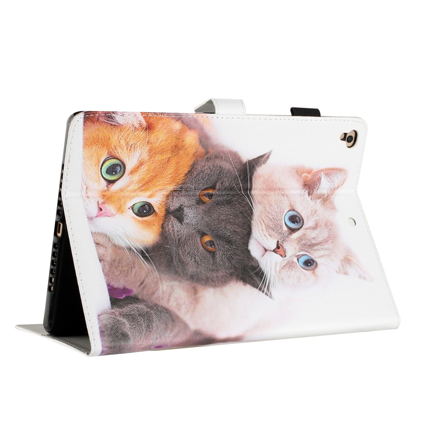 For iPad 9.7-inch (2017) / (2018) / iPad Air (2013) / Air 2 PU Leather Tablet Case Pattern Printing Shockproof Cover with Card Holder