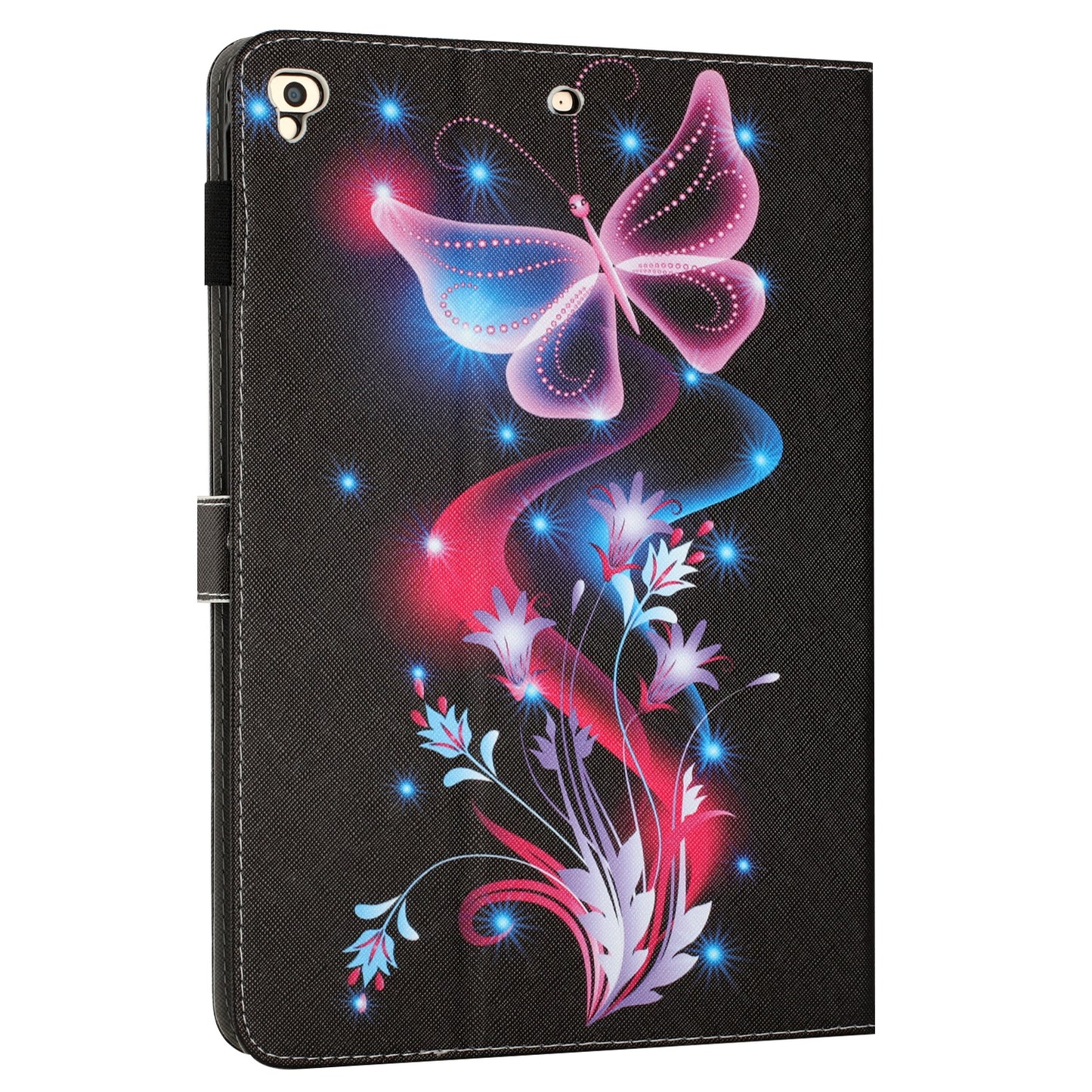 For iPad 9.7-inch (2017) / (2018) / iPad Air (2013) / Air 2 PU Leather Tablet Case Pattern Printing Shockproof Cover with Card Holder