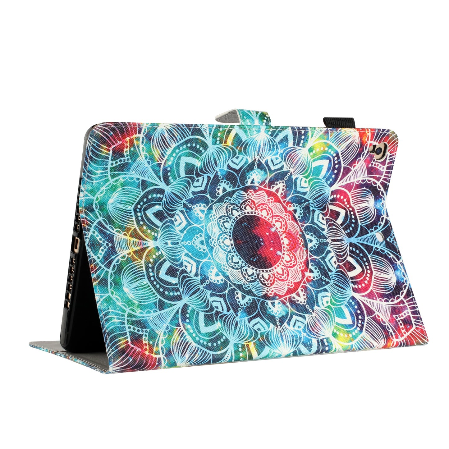 For iPad 9.7-inch (2017) / (2018) / iPad Air (2013) / Air 2 PU Leather Tablet Case Pattern Printing Shockproof Cover with Card Holder