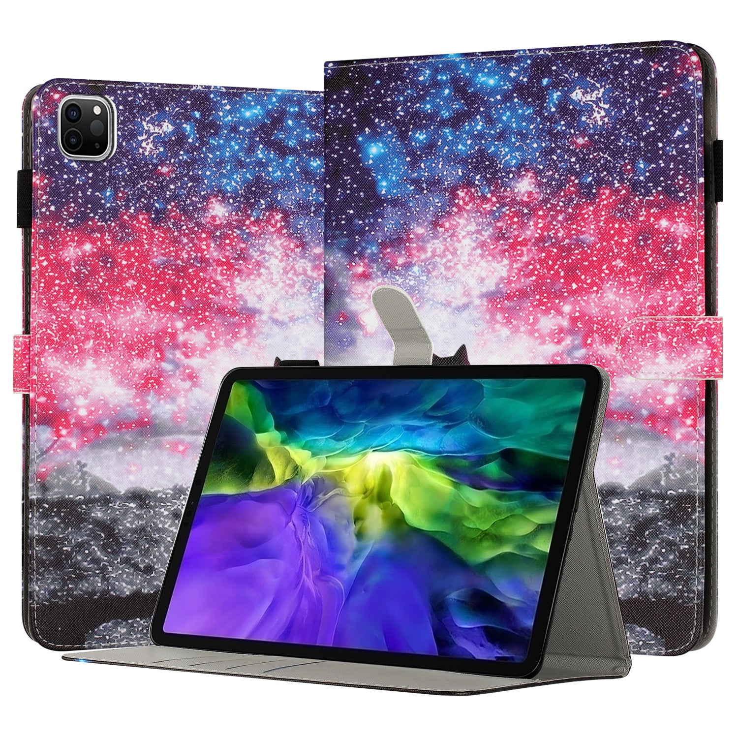 For iPad Pro 11-inch (2018) / (2020) / (2021) / (2022) Shockproof Tablet Case Pattern Printing PU Leather Flip Cover