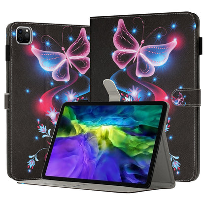For iPad Pro 11-inch (2018) / (2020) / (2021) / (2022) Shockproof Tablet Case Pattern Printing PU Leather Flip Cover