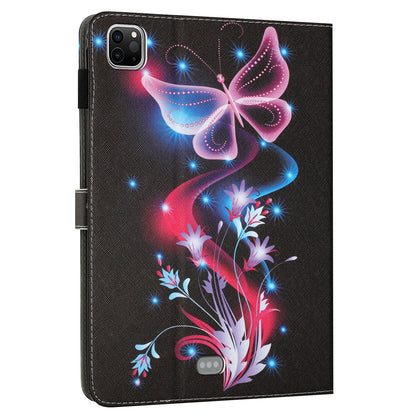 For iPad Pro 11-inch (2018) / (2020) / (2021) / (2022) Shockproof Tablet Case Pattern Printing PU Leather Flip Cover