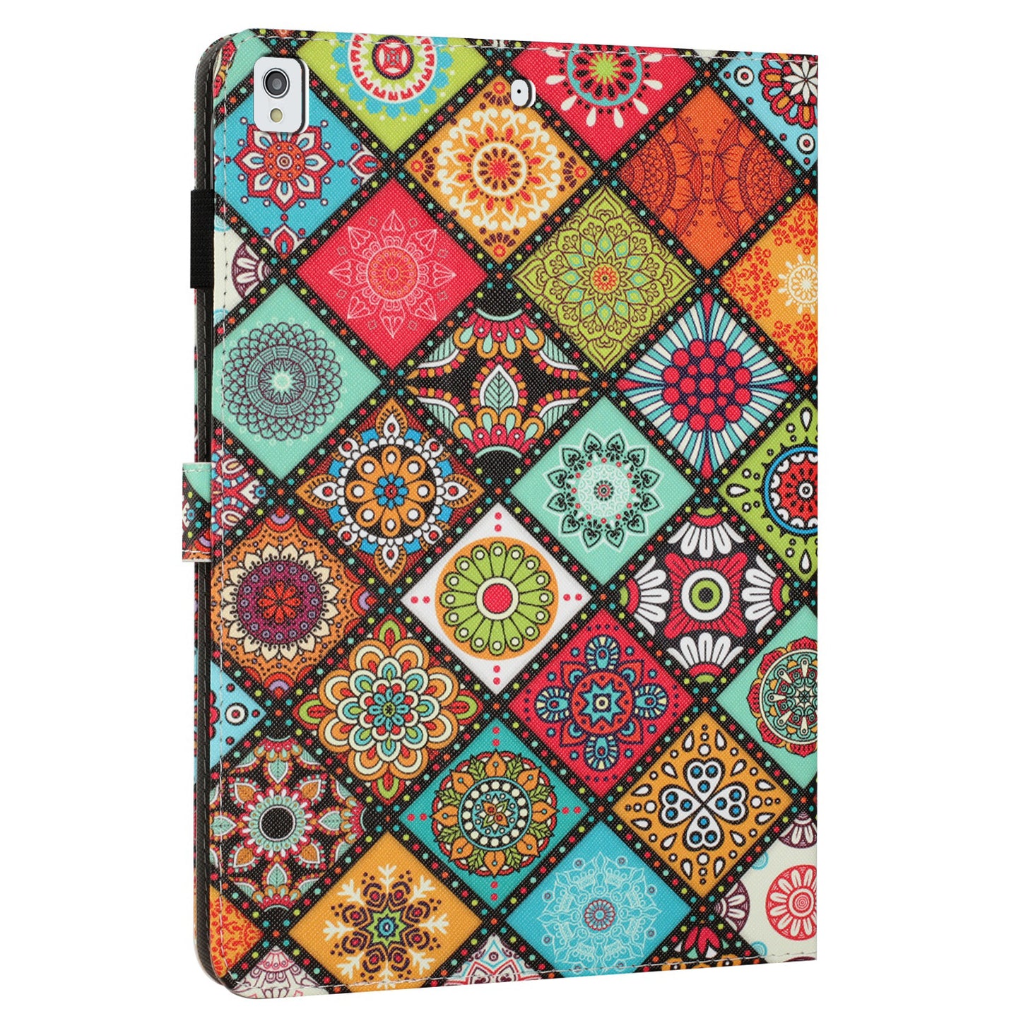 For iPad 10.2 (2021) / (2019) / (2020) PU Leather Flip Cover Pattern Printing Protective Tablet Wallet Case