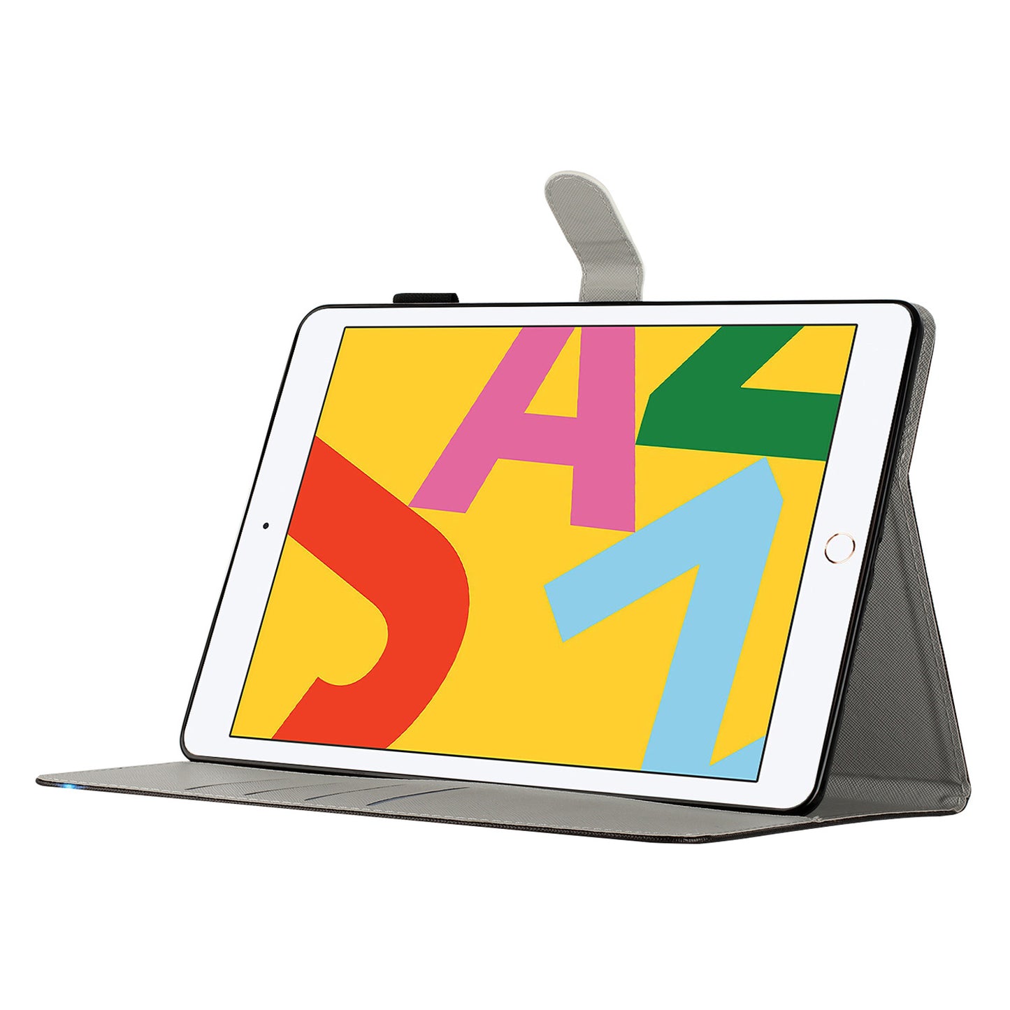 For iPad 10.2 (2021) / (2019) / (2020) PU Leather Flip Cover Pattern Printing Protective Tablet Wallet Case