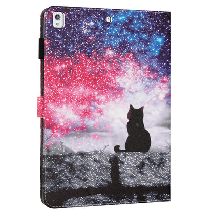 For iPad 10.2 (2021) / (2019) / (2020) PU Leather Flip Cover Pattern Printing Protective Tablet Wallet Case