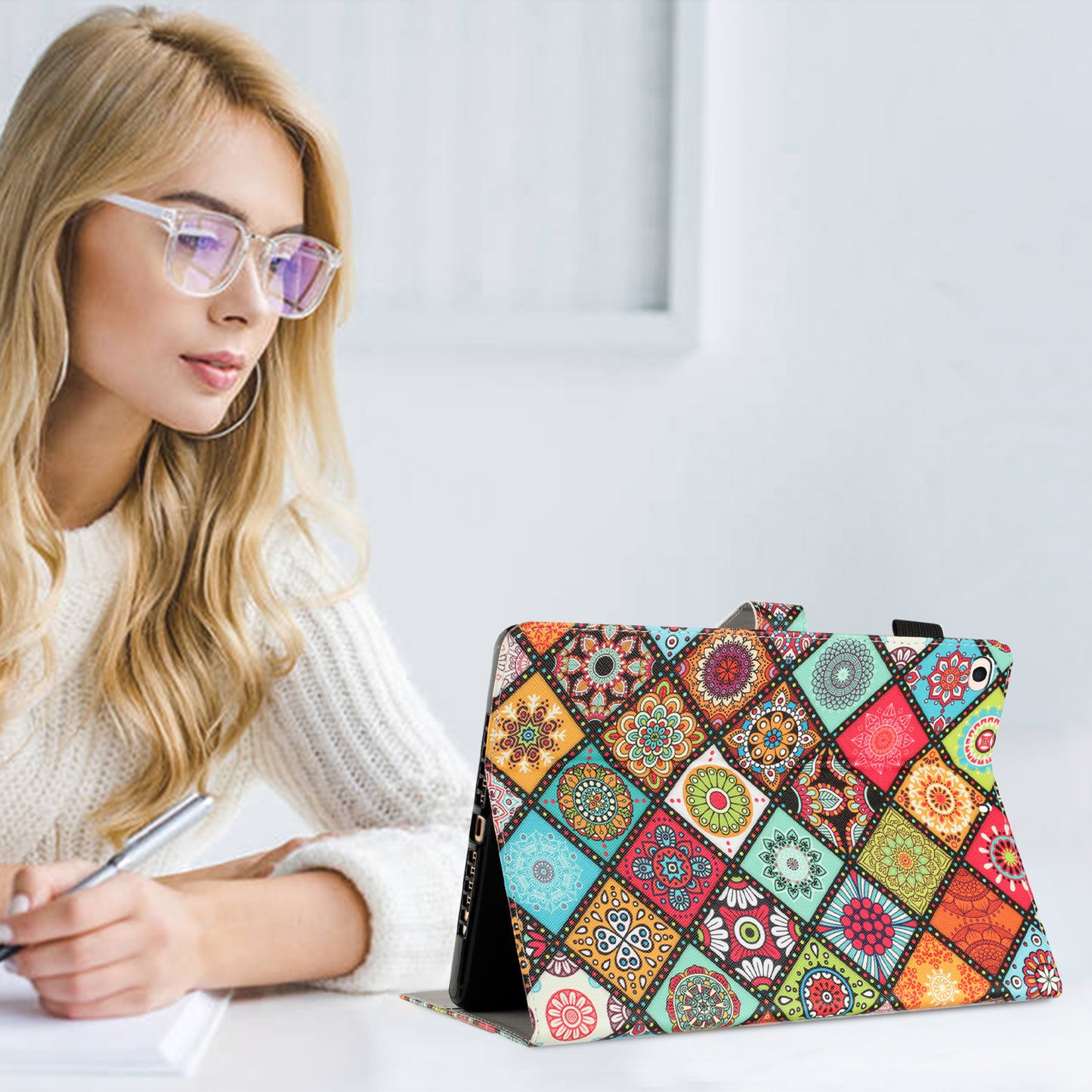 For iPad Mini / Mini 2 / mini 3 / mini 4 / mini (2019) 7.9 inch Pattern Printing Tablet Case Anti-Drop PU Leather Flip Cover