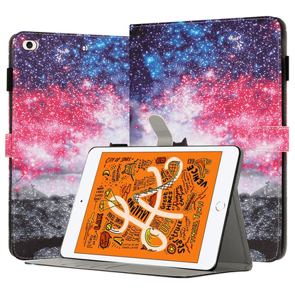 For iPad Mini / Mini 2 / mini 3 / mini 4 / mini (2019) 7.9 inch Pattern Printing Tablet Case Anti-Drop PU Leather Flip Cover