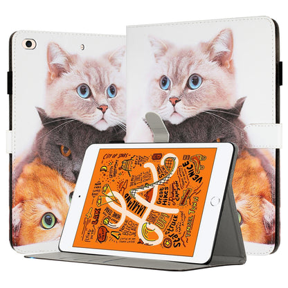 For iPad Mini / Mini 2 / mini 3 / mini 4 / mini (2019) 7.9 inch Pattern Printing Tablet Case Anti-Drop PU Leather Flip Cover