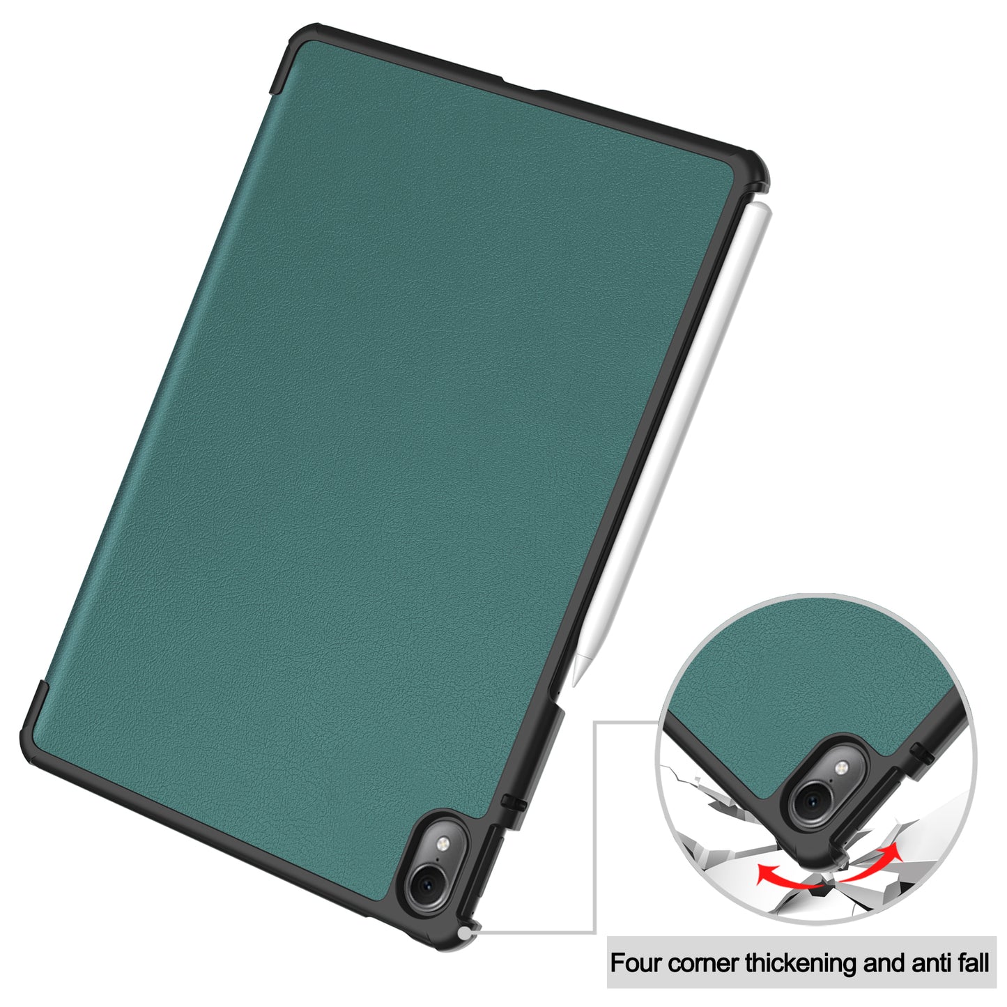 Tablet Case for Huawei MatePad Air 11.5 inch (2023) Tri-fold Stand Auto Sleep  /  Wake PU Leather Full Protective Cover