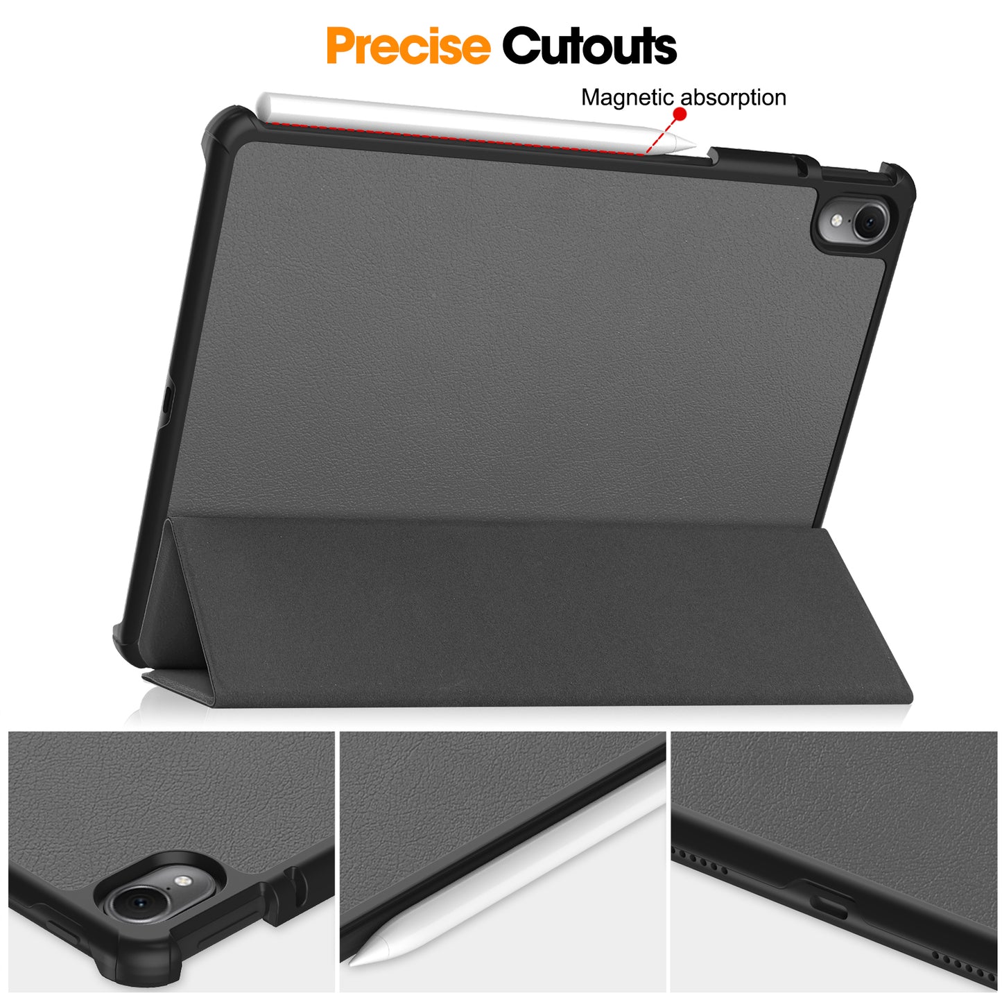 Tablet Case for Huawei MatePad Air 11.5 inch (2023) Tri-fold Stand Auto Sleep  /  Wake PU Leather Full Protective Cover