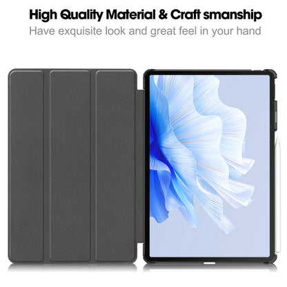 Tablet Case for Huawei MatePad Air 11.5 inch (2023) Tri-fold Stand Auto Sleep  /  Wake PU Leather Full Protective Cover
