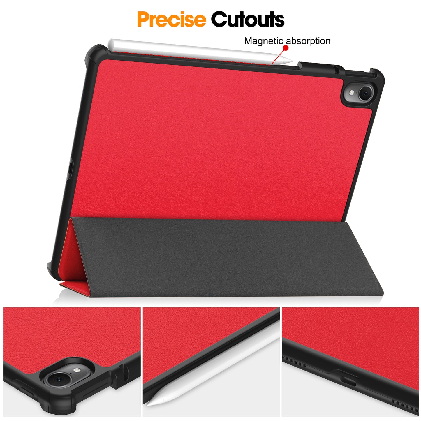 Tablet Case for Huawei MatePad Air 11.5 inch (2023) Tri-fold Stand Auto Sleep  /  Wake PU Leather Full Protective Cover