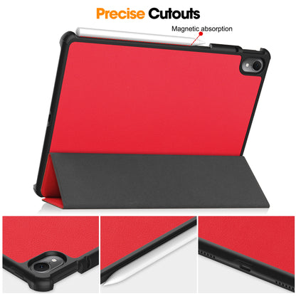 Tablet Case for Huawei MatePad Air 11.5 inch (2023) Tri-fold Stand Auto Sleep  /  Wake PU Leather Full Protective Cover