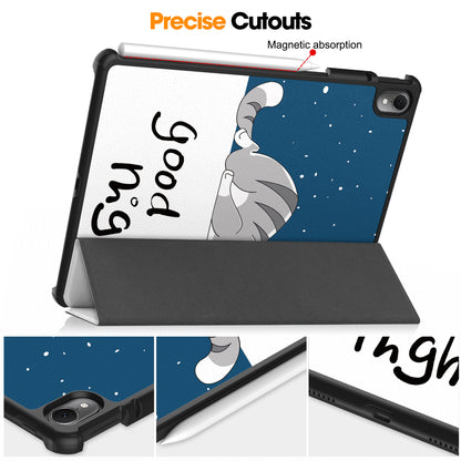 For Huawei MatePad Air 11.5 inch (2023) Auto Wake / Sleep Trifold Stand Tablet Case PU Leather Pattern Printed Cover