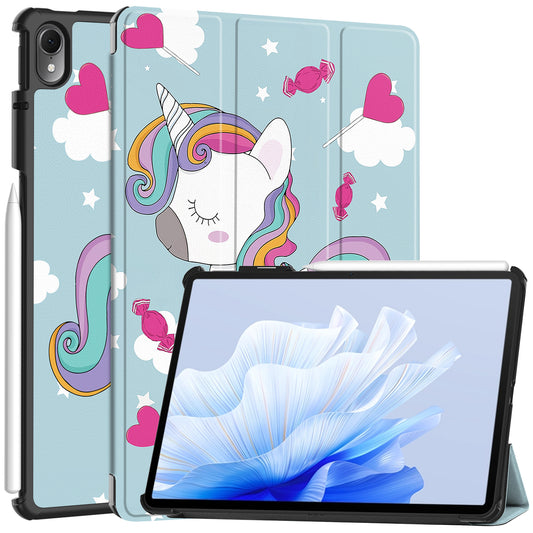 For Huawei MatePad Air 11.5 inch (2023) Auto Wake / Sleep Trifold Stand Tablet Case PU Leather Pattern Printed Cover