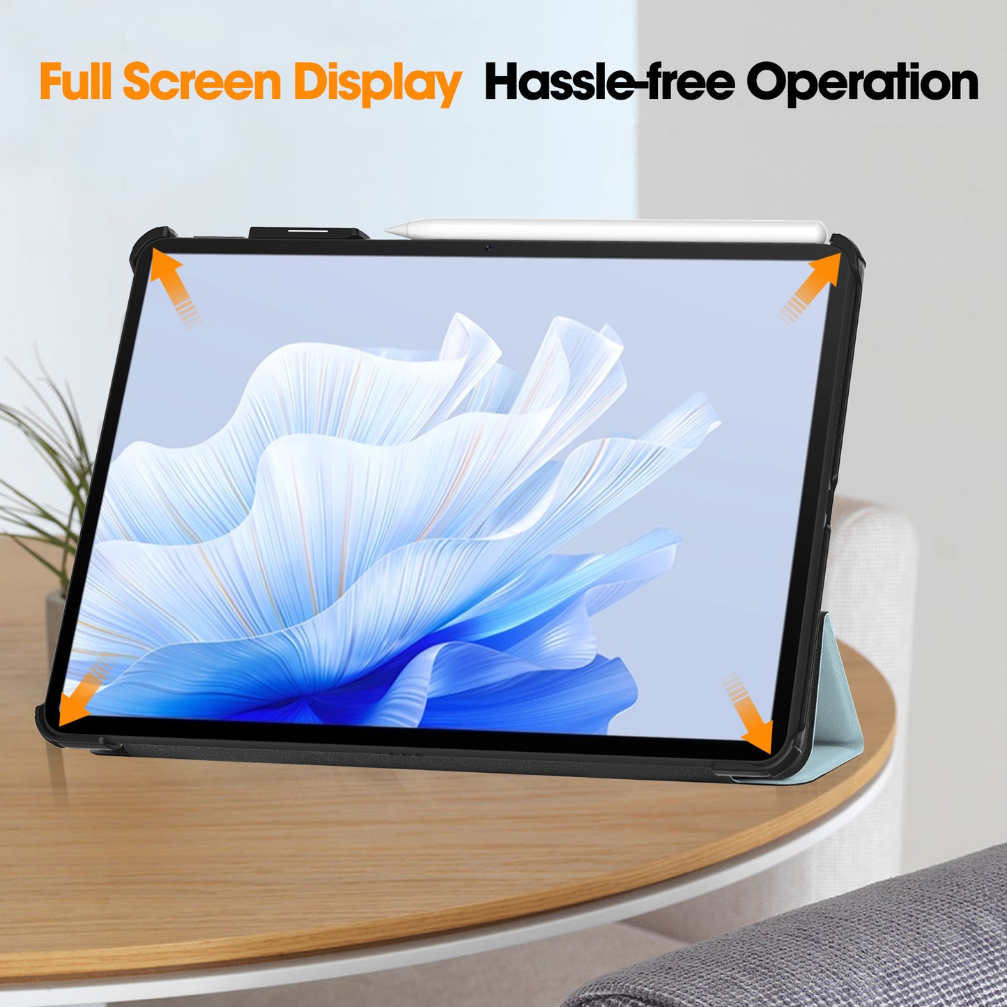 For Huawei MatePad Air 11.5 inch (2023) Auto Wake / Sleep Trifold Stand Tablet Case PU Leather Pattern Printed Cover