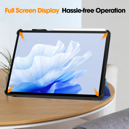 For Huawei MatePad Air 11.5 inch (2023) Auto Wake / Sleep Trifold Stand Tablet Case PU Leather Pattern Printed Cover