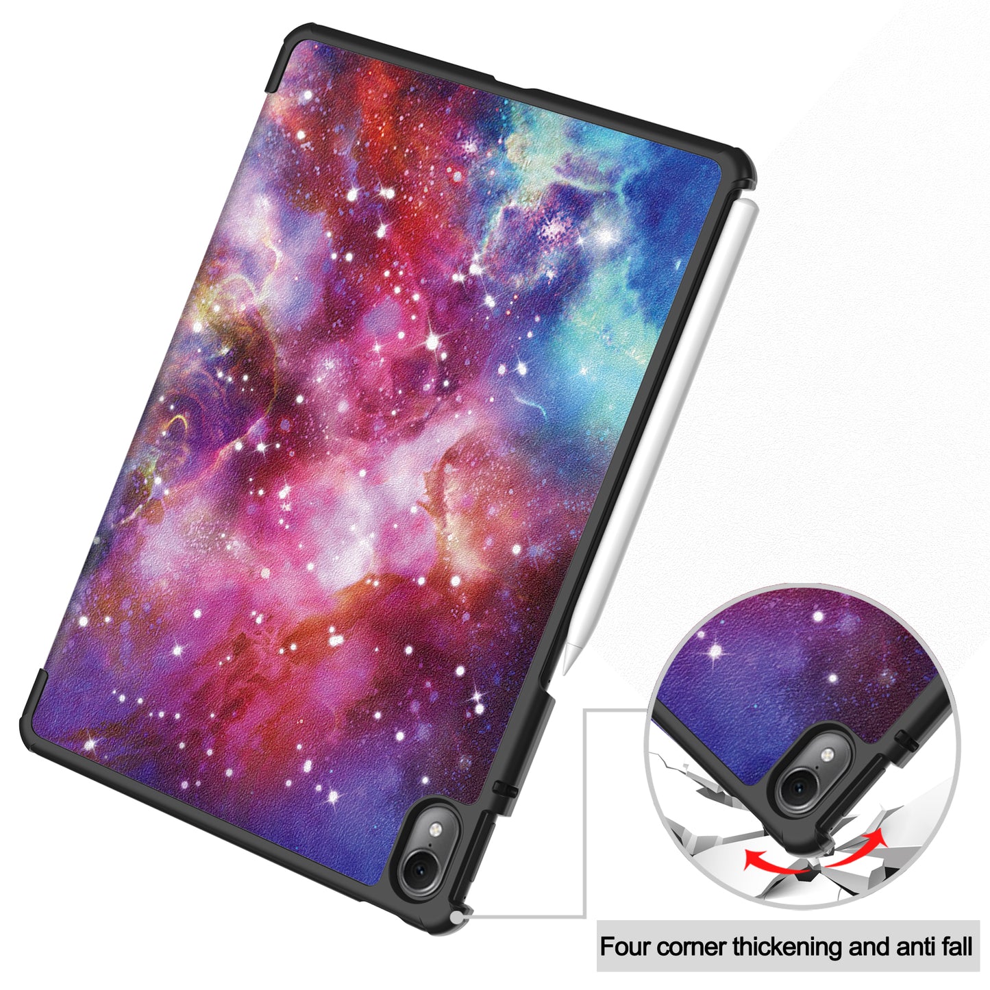 For Huawei MatePad Air 11.5 inch (2023) Auto Wake / Sleep Trifold Stand Tablet Case PU Leather Pattern Printed Cover