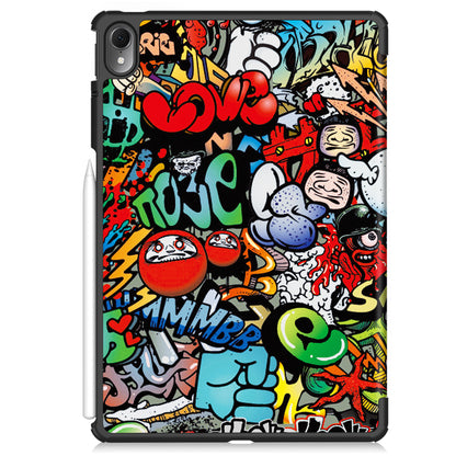 For Huawei MatePad Air 11.5 inch (2023) Auto Wake / Sleep Trifold Stand Tablet Case PU Leather Pattern Printed Cover