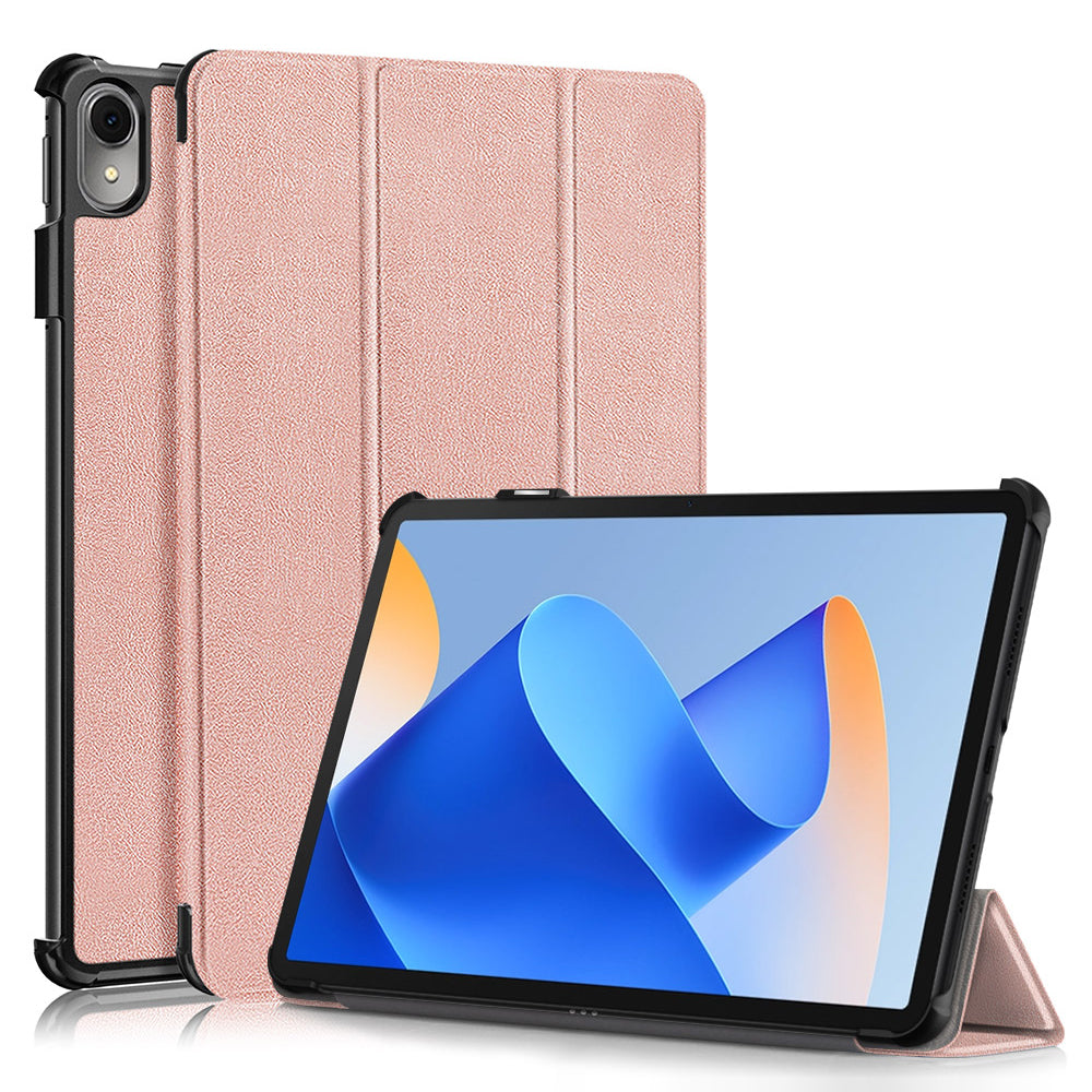 For Huawei MatePad 11 (2023) Tri-fold Stand Tablet Case PU Leather Tablet Cover with Auto Wake / Sleep