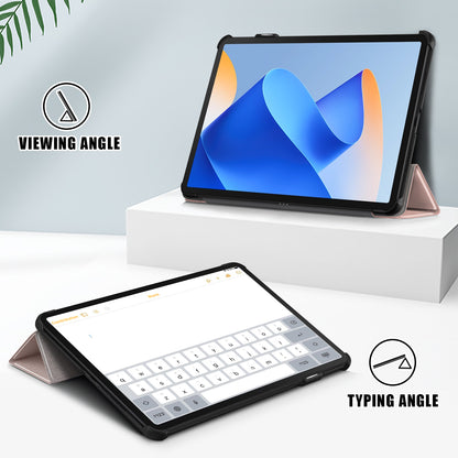 For Huawei MatePad 11 (2023) Tri-fold Stand Tablet Case PU Leather Tablet Cover with Auto Wake / Sleep
