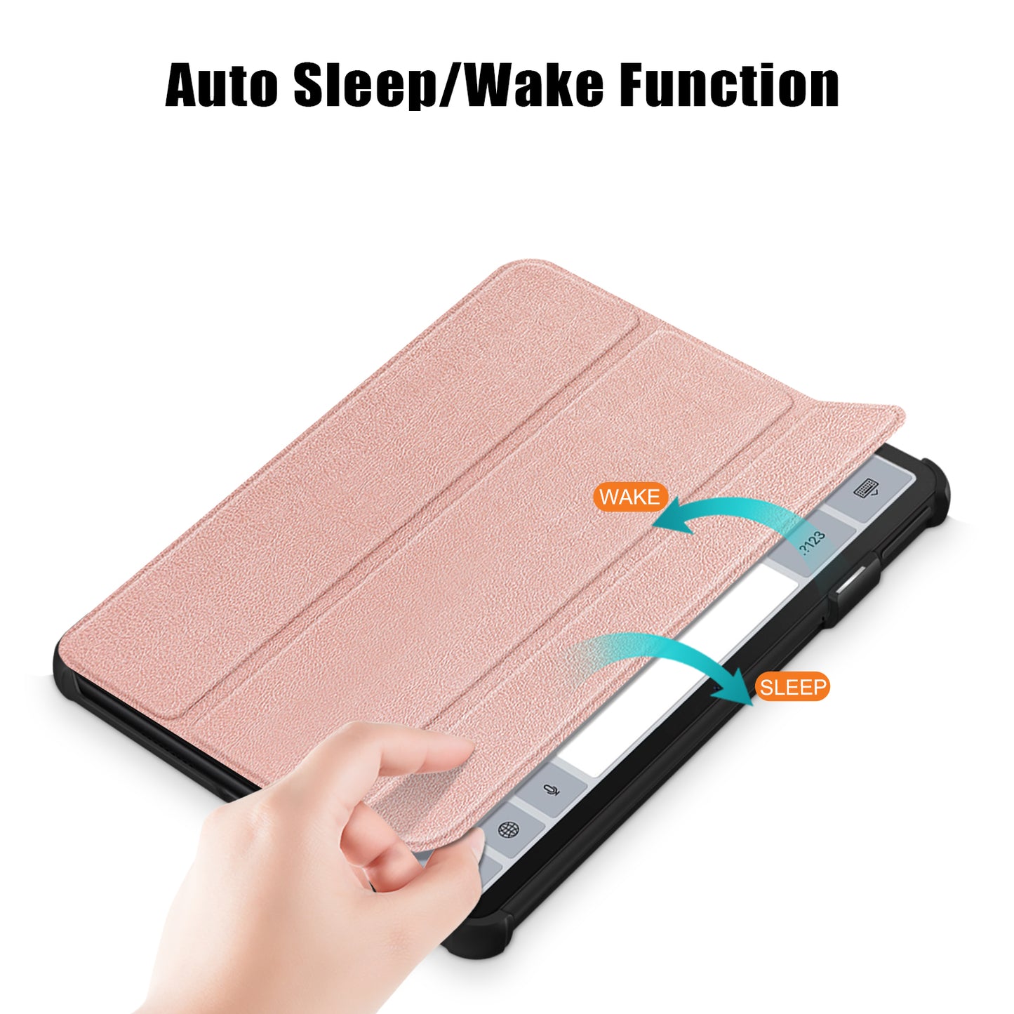 For Huawei MatePad 11 (2023) Tri-fold Stand Tablet Case PU Leather Tablet Cover with Auto Wake / Sleep