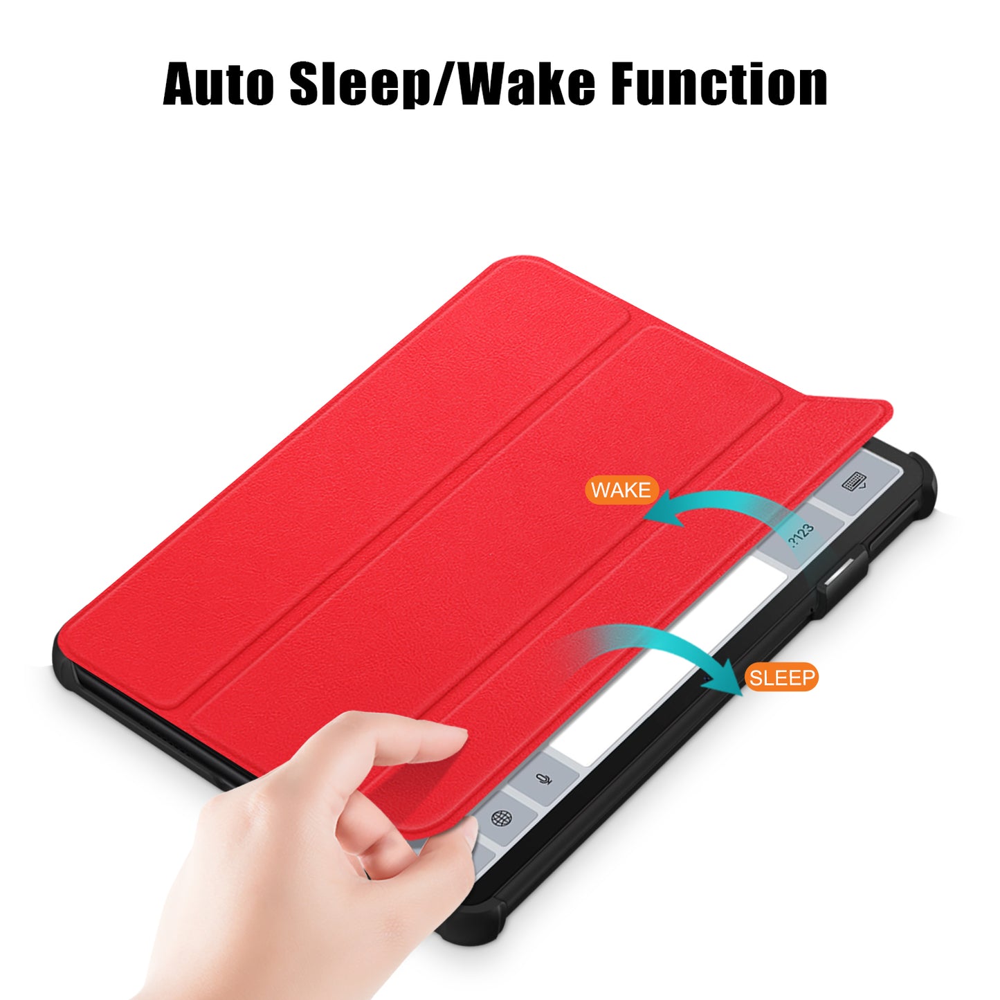 For Huawei MatePad 11 (2023) Tri-fold Stand Tablet Case PU Leather Tablet Cover with Auto Wake / Sleep