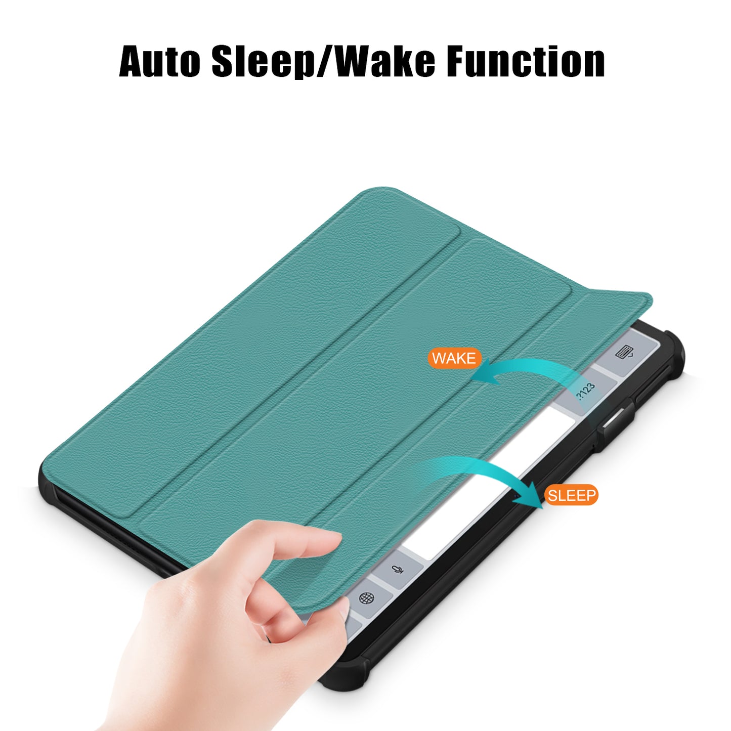 For Huawei MatePad 11 (2023) Tri-fold Stand Tablet Case PU Leather Tablet Cover with Auto Wake / Sleep
