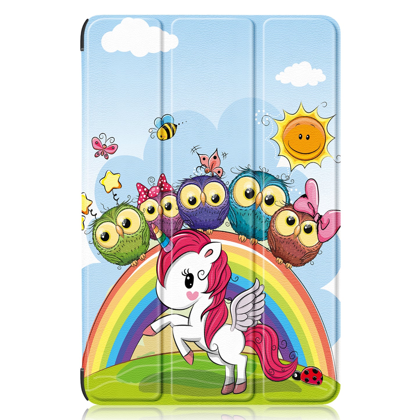 For Huawei MatePad 11 (2023) Tri-fold Stand Tablet Case Pattern Printing PU Leather Cover with Auto Wake / Sleep