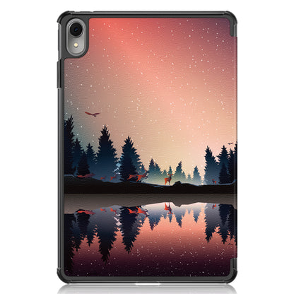 For Huawei MatePad 11 (2023) Tri-fold Stand Tablet Case Pattern Printing PU Leather Cover with Auto Wake / Sleep