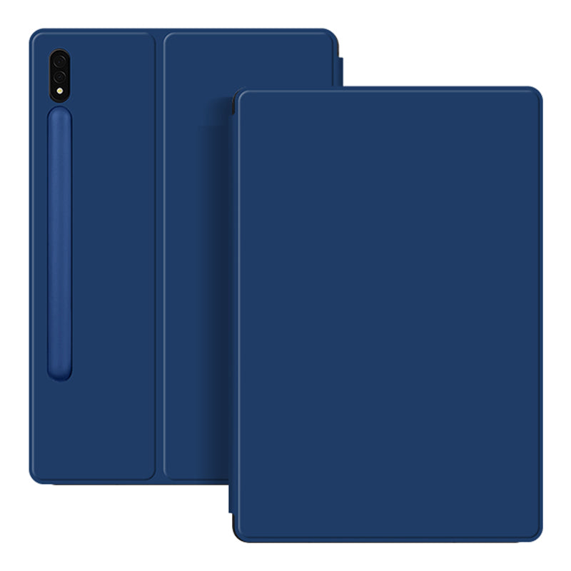 For Samsung Galaxy Tab S7 PU Leather Magnetic Tablet Case Stand Auto Sleep / Wake Cover