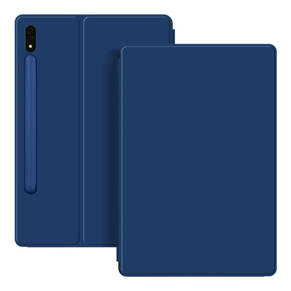 For Samsung Galaxy Tab S7 PU Leather Magnetic Tablet Case Stand Auto Sleep / Wake Cover