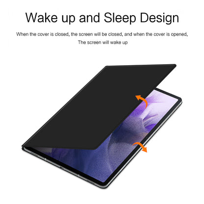 For Samsung Galaxy Tab S7 FE Full Body Smart Cover PU Leather Stand Magnetic Tablet Case