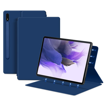 For Samsung Galaxy Tab S7 FE Full Body Smart Cover PU Leather Stand Magnetic Tablet Case
