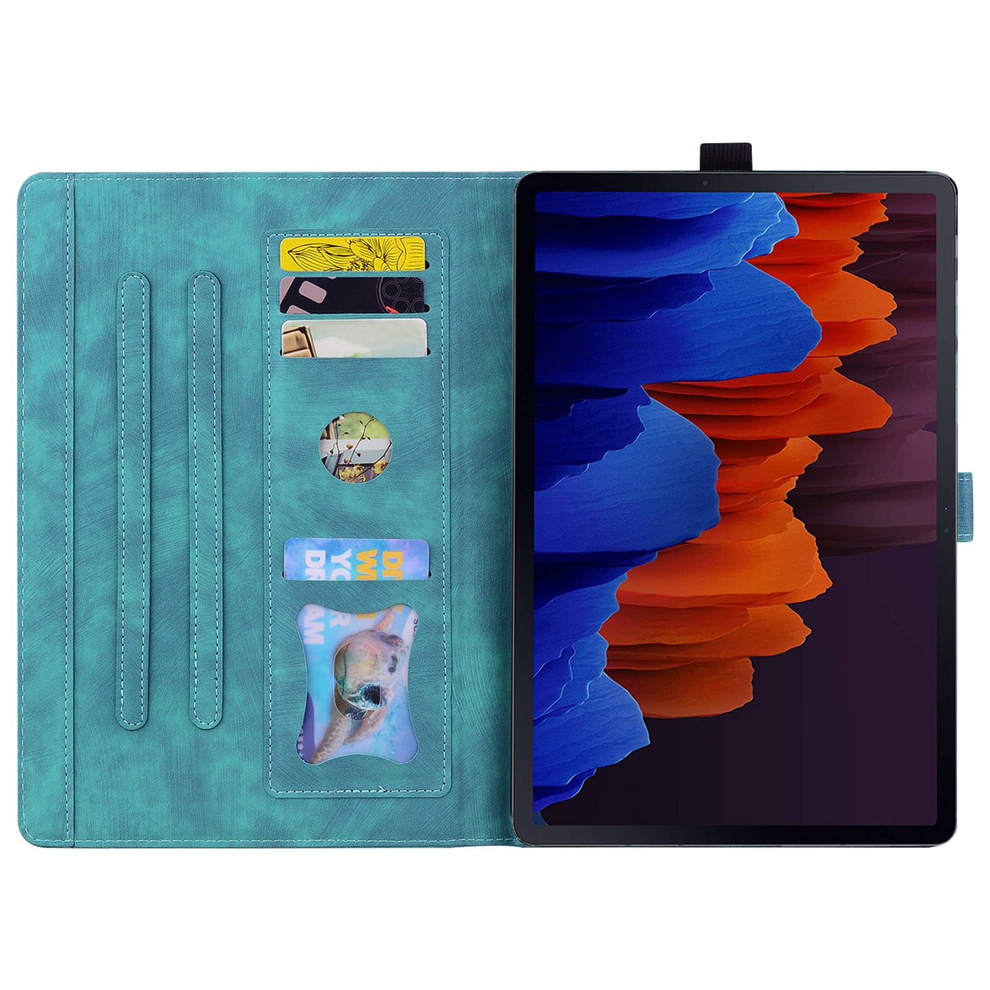 Tablet Case for Samsung Galaxy Tab S8 / S7 SM-T870 SM-T875 SM-T876B (LTE / 5G) Card Holder Stand PU Leather Cover