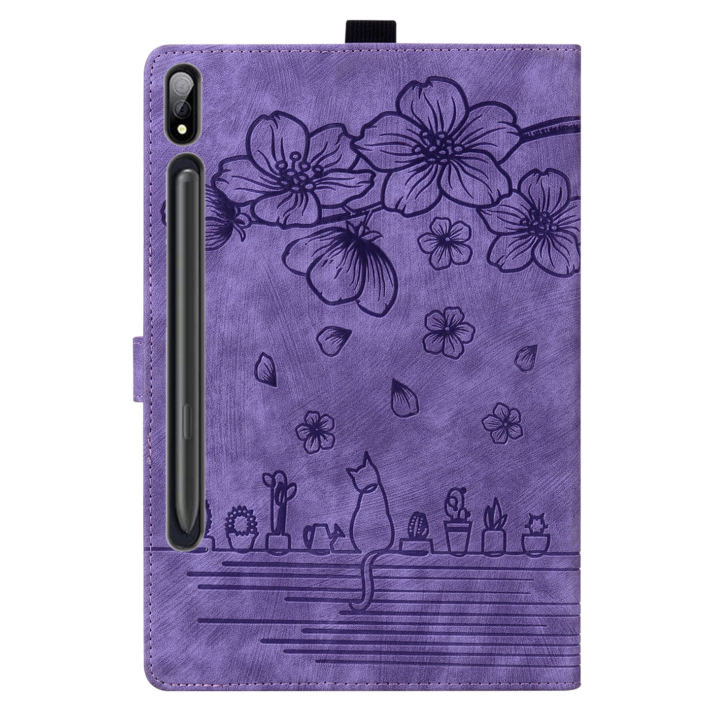 Tablet Case for Samsung Galaxy Tab S8 / S7 SM-T870 SM-T875 SM-T876B (LTE / 5G) Card Holder Stand PU Leather Cover