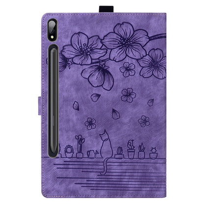 Tablet Case for Samsung Galaxy Tab S8 / S7 SM-T870 SM-T875 SM-T876B (LTE / 5G) Card Holder Stand PU Leather Cover