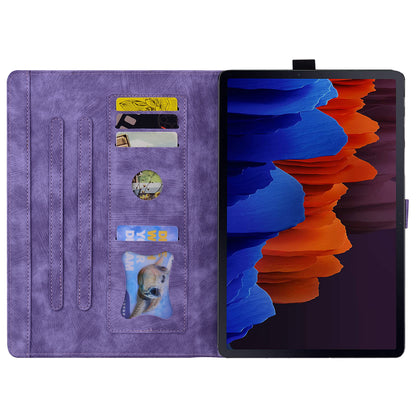 Tablet Case for Samsung Galaxy Tab S8 / S7 SM-T870 SM-T875 SM-T876B (LTE / 5G) Card Holder Stand PU Leather Cover