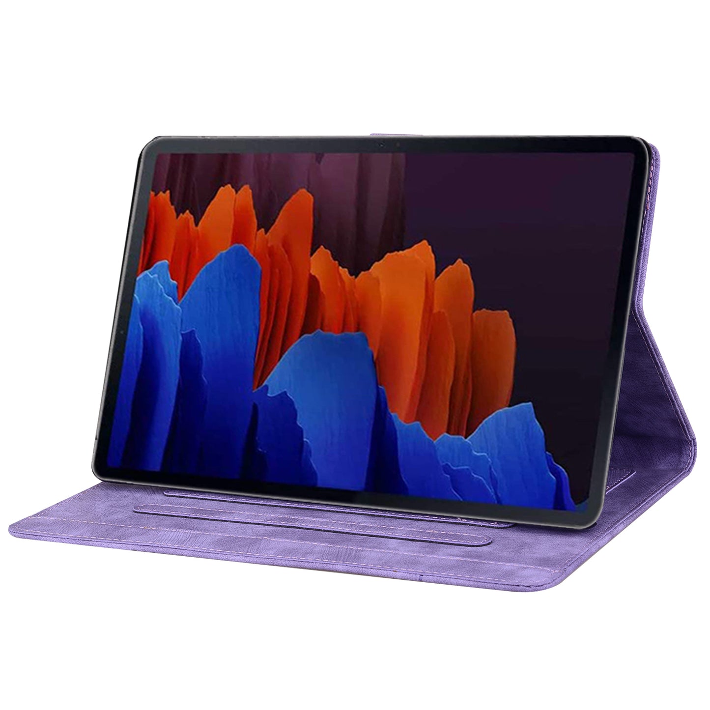 Tablet Case for Samsung Galaxy Tab S8 / S7 SM-T870 SM-T875 SM-T876B (LTE / 5G) Card Holder Stand PU Leather Cover