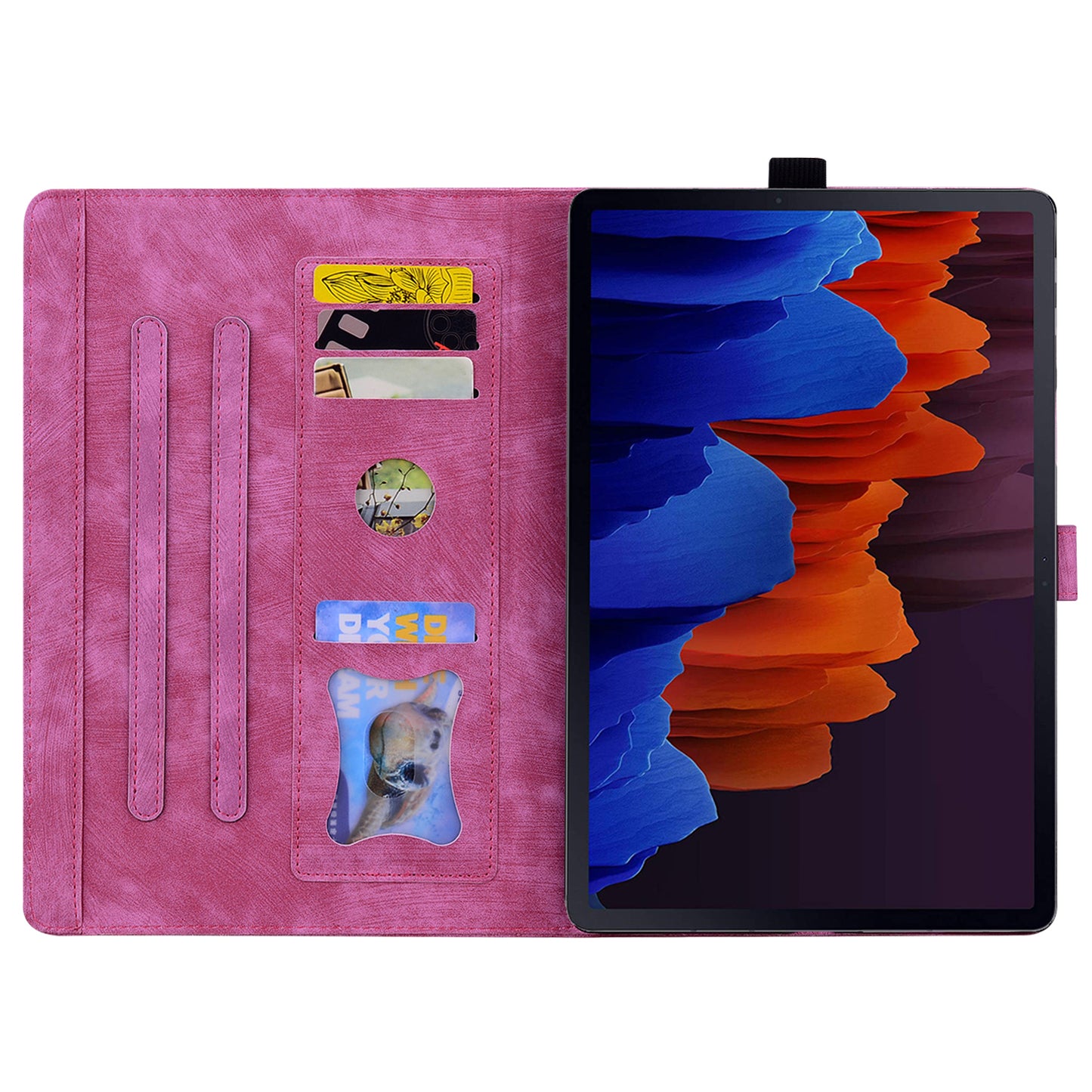 Tablet Case for Samsung Galaxy Tab S8 / S7 SM-T870 SM-T875 SM-T876B (LTE / 5G) Card Holder Stand PU Leather Cover