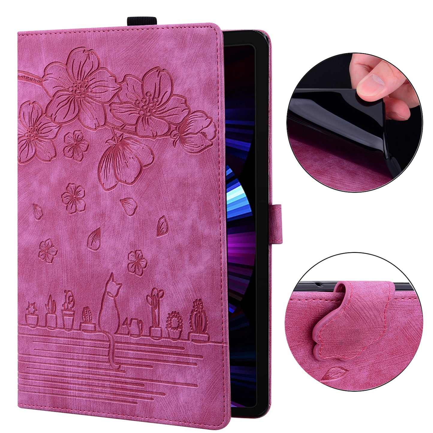 Tablet Case for Samsung Galaxy Tab S8 / S7 SM-T870 SM-T875 SM-T876B (LTE / 5G) Card Holder Stand PU Leather Cover