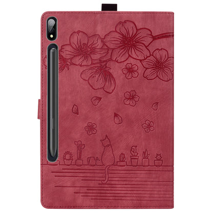 Tablet Case for Samsung Galaxy Tab S8 / S7 SM-T870 SM-T875 SM-T876B (LTE / 5G) Card Holder Stand PU Leather Cover