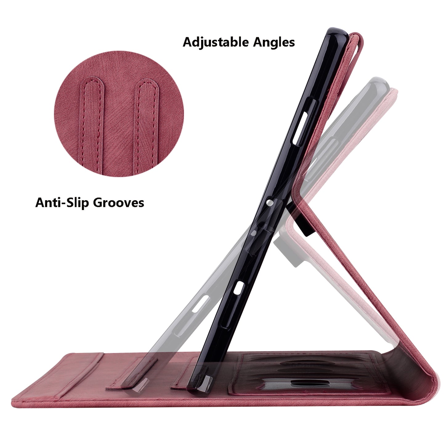 Tablet Case for Samsung Galaxy Tab S8 / S7 SM-T870 SM-T875 SM-T876B (LTE / 5G) Card Holder Stand PU Leather Cover