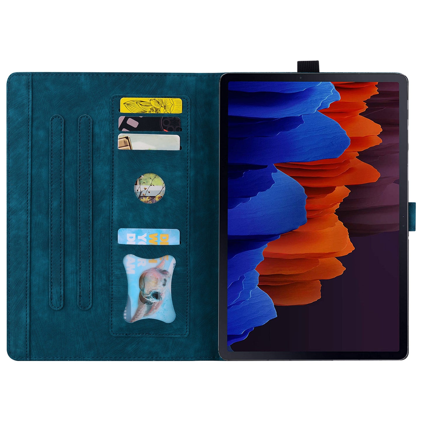 Tablet Case for Samsung Galaxy Tab S8 / S7 SM-T870 SM-T875 SM-T876B (LTE / 5G) Card Holder Stand PU Leather Cover
