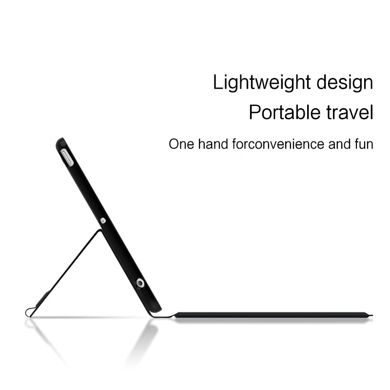 For iPad mini 4 / mini (2019) 7.9 inch Backlight Touchpad Keyboard Integrated Genuine Cow Leather Stand Tablet Case