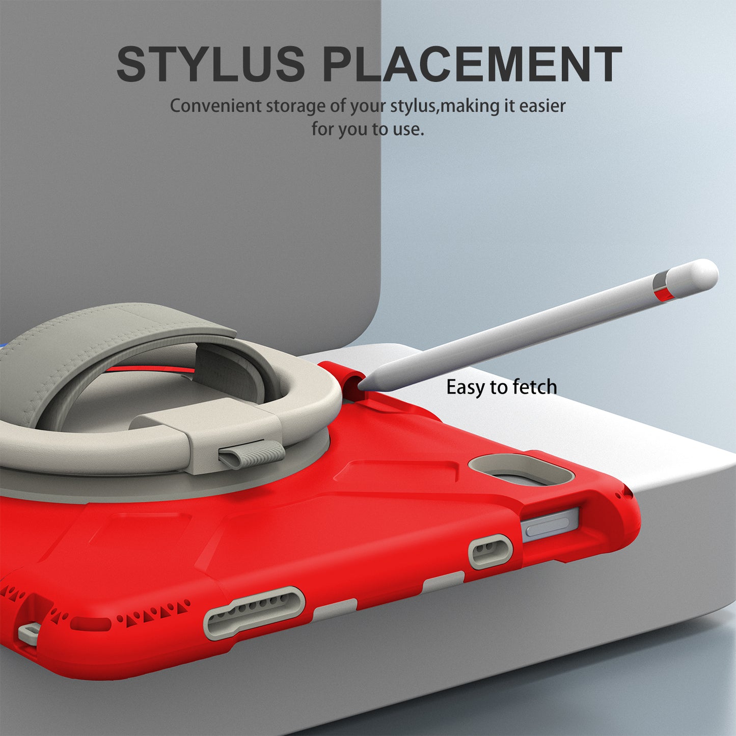 For iPad 10.9 (2022) Hand Strap Kickstand Tablet Case PC+Silicone Dual Layer Protective Cover with Shoulder Strap
