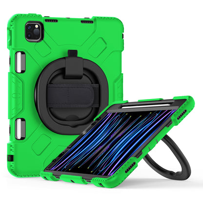 For iPad Pro 11-inch (2018) / (2020) / (2021) / (2022) / Air (2020) / (2022) Kickstand PC+TPU Tablet Case with Shoulder Strap