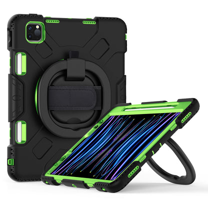 For iPad Pro 11-inch (2018) / (2020) / (2021) / (2022) / Air (2020) / (2022) Kickstand PC+TPU Tablet Case with Shoulder Strap