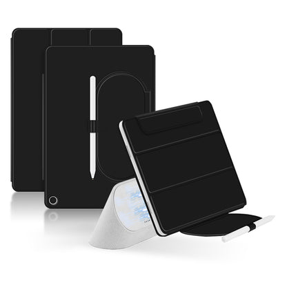 For Google Pixel Tablet Tri-fold Stand Cover PU Leather Magnetic Attachment Tablet Case