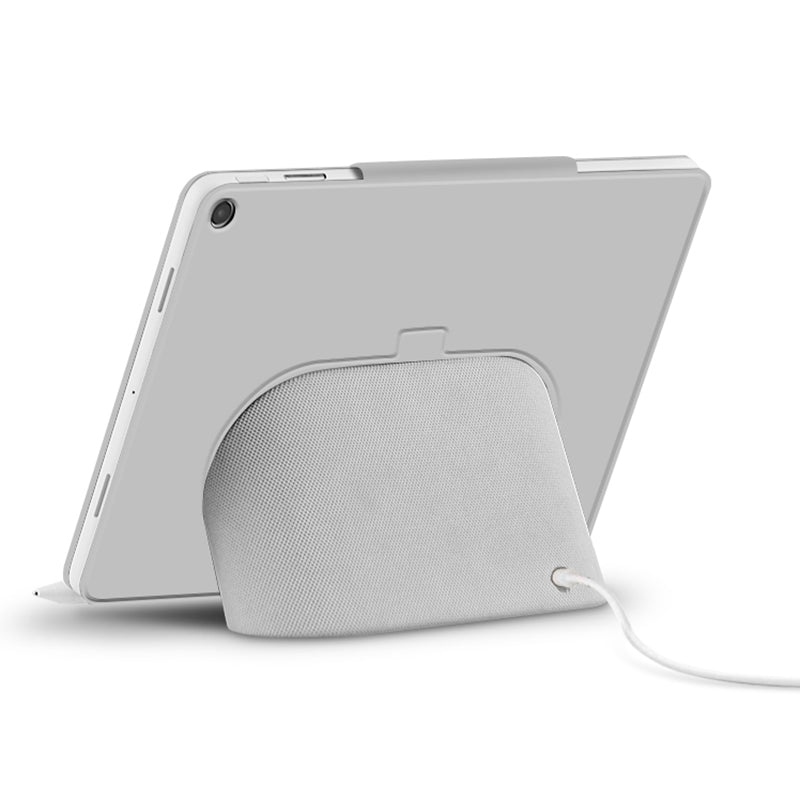 For Google Pixel Tablet Tri-fold Stand Cover PU Leather Magnetic Attachment Tablet Case